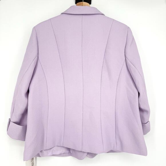 NWT Nanette Nanette Lepore Lavender Blazer Jacket 18W - Picture 7 of 10